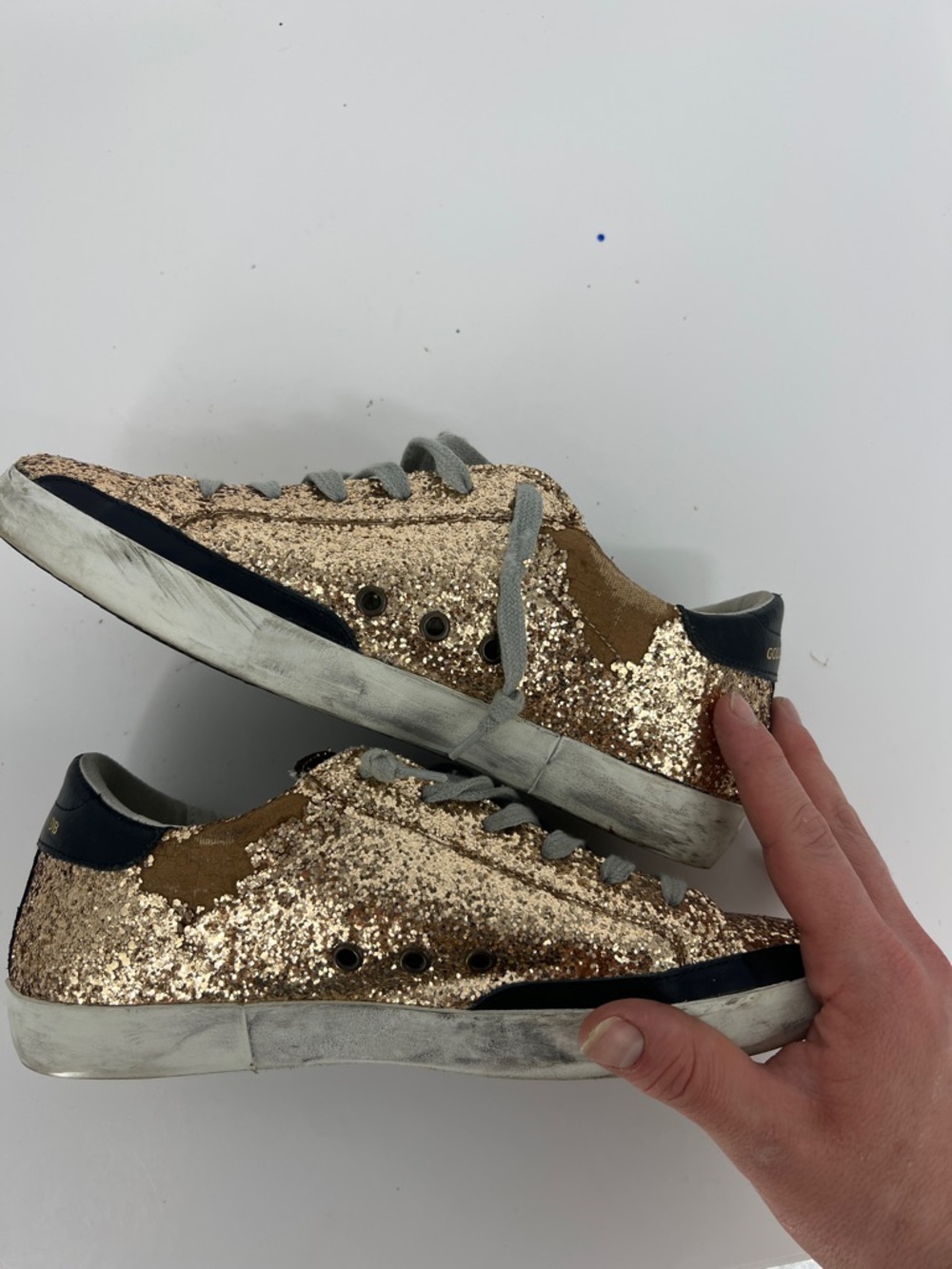Golden Goose Superstar Glitter Star Low-Top Sneakers - Picture 14 of 14